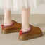 Women's Plush Fleece Ankle Slippers